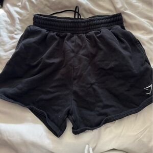 black fleece gymshark shorts nwot